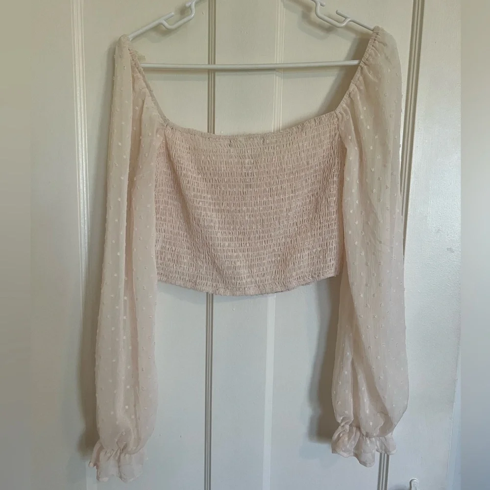 Privy Beige Crop Top